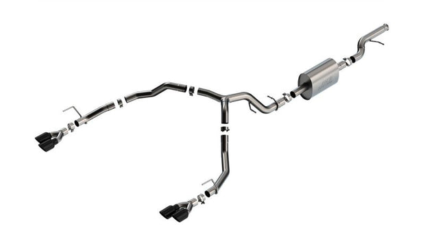 Borla S-Type Cat-Back Exhaust System for Chevrolet Tahoe 2021-2026 with Black Chrome Tips