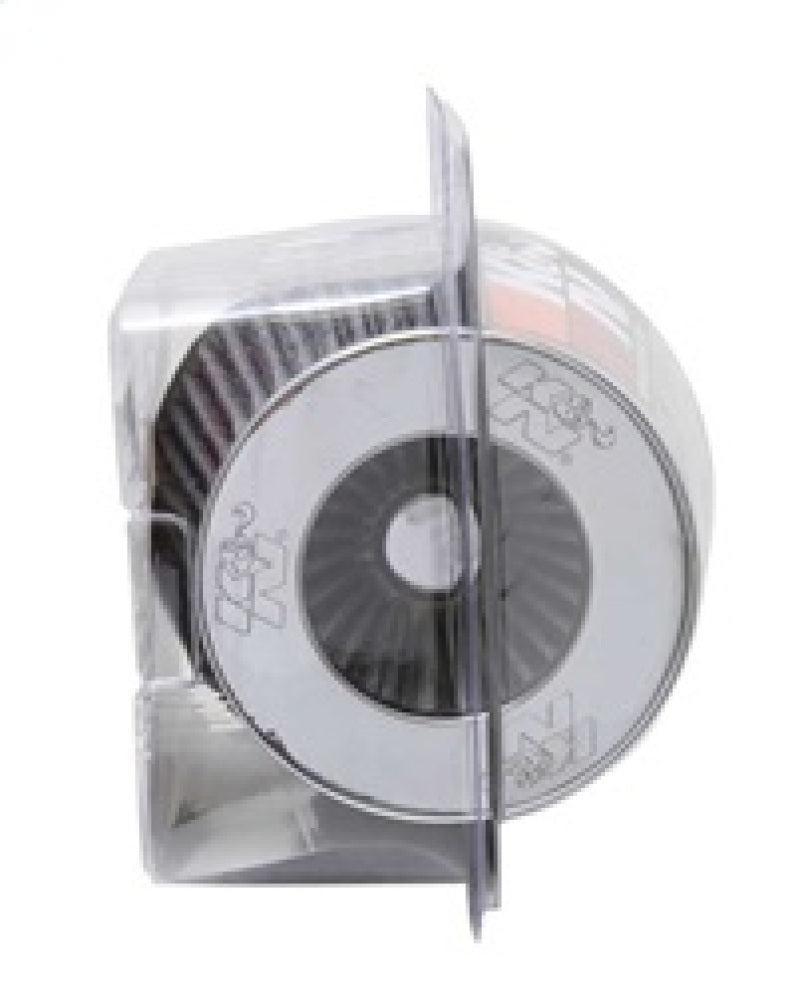 K&N Engineering RG-1001WT Universal Chrome Round Tapered Air Filter – 4-Inch Flange, Reusable and Washable
