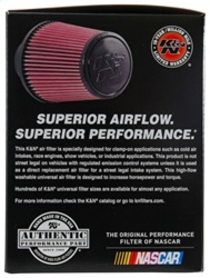 K&N Engineering Universal Air Filter (4-inch Flange, 6-inch Base OD, 4-5/8-inch Top OD, 6-inch Height)