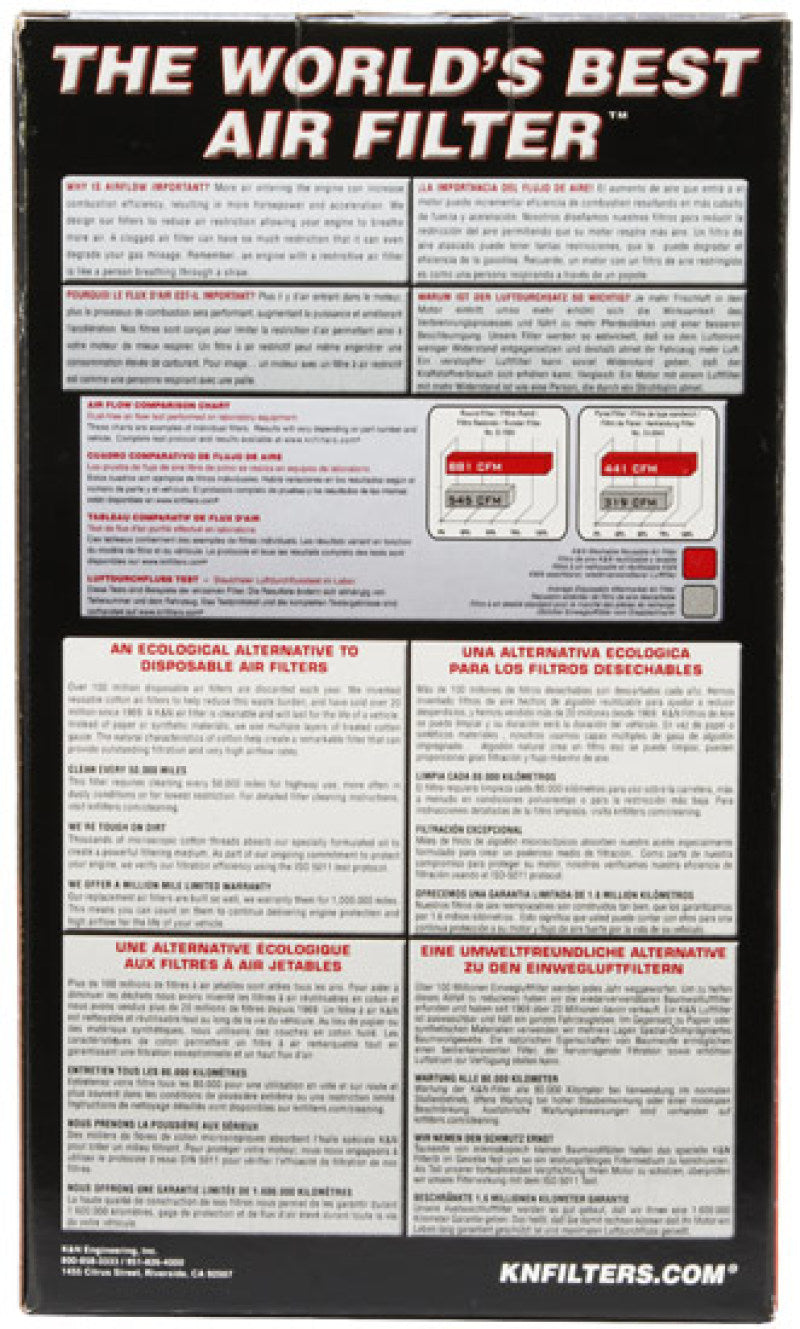 K&N Engineering E-3471 Oval Drop-In Air Filter for Enhanced Performance and Durability
