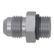 DeatschWerks 6AN ORB Male to 6AN Male Flare Adapter with O-Ring - Anodized Titanium