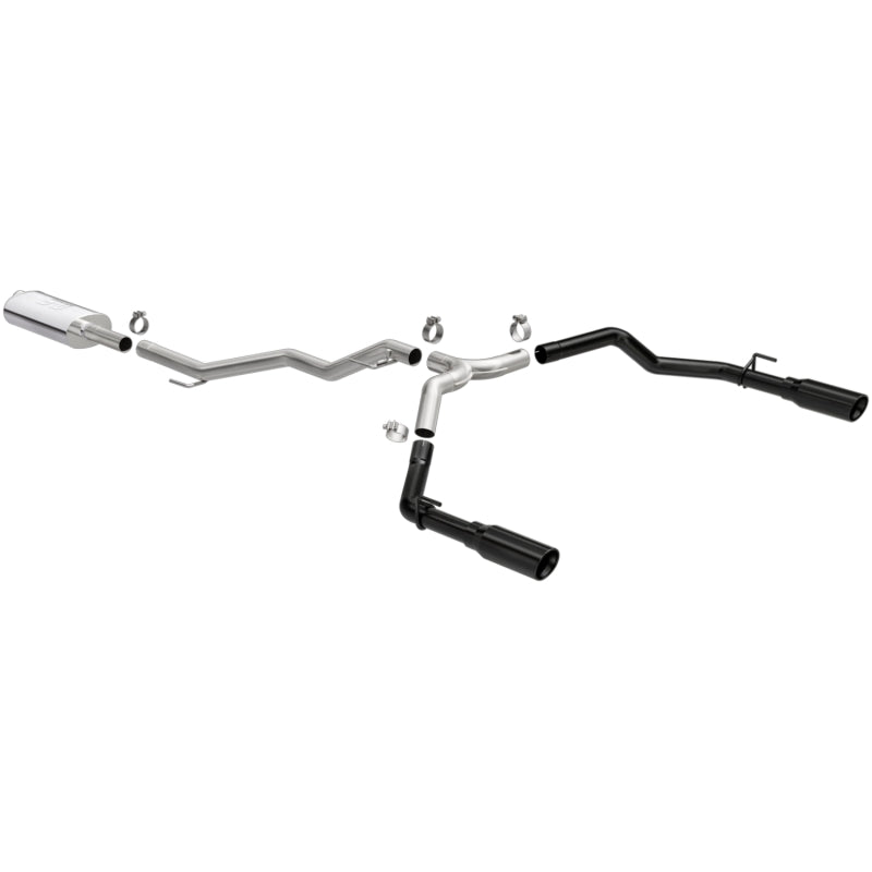 MagnaFlow 2020-2025 Jeep Gladiator Street Series Dual Split Exit Cat-Back Exhaust System with Black Tips