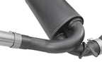 aFe Rebel Series 2.5 inch 409 Stainless Steel Cat-Back Exhaust System with Black Tips for Jeep Wrangler (2007-2018) V6 3.6L / 3.8L