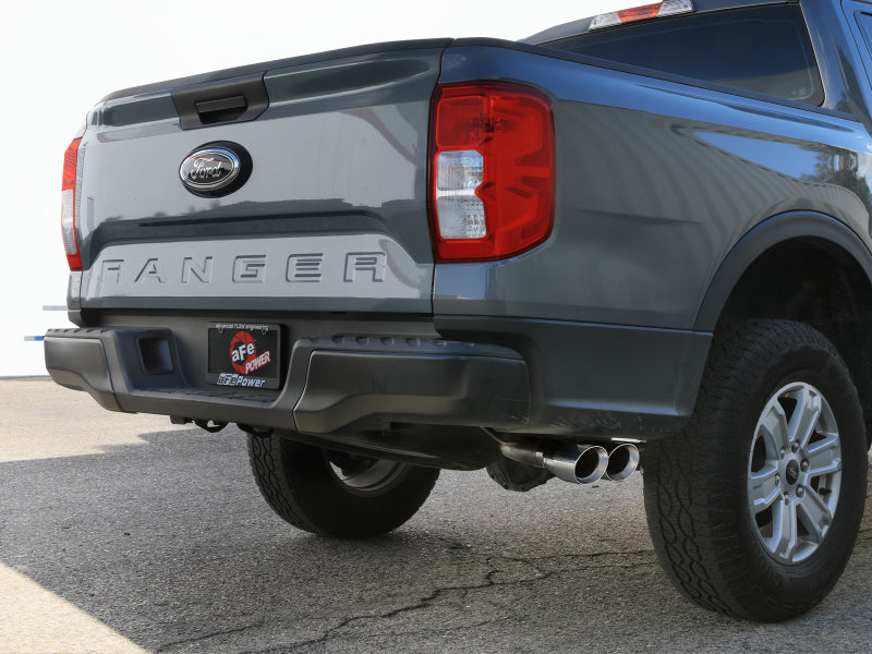 aFe 2024+ Ford Ranger Vulcan Series 2.5-Inch to 3-Inch Stainless Steel Cat-Back Exhaust System with Polished Tips