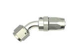 DeatschWerks 8AN Female Swivel 45-Degree Hose End CPE - Titanium Anodized