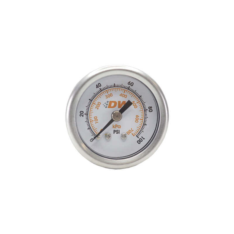 DeatschWerks 0-100 PSI 1/8in NPT Mechanical Fuel Pressure Gauge for Automotive Applications