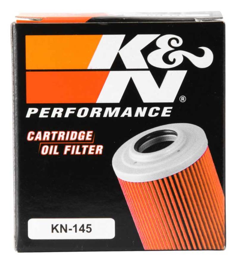 K&N Engineering Part KN-145 Powersports Cartridge Oil Filter for Yamaha, Aprilia, MZ, Sachs, and Derbi Bikes