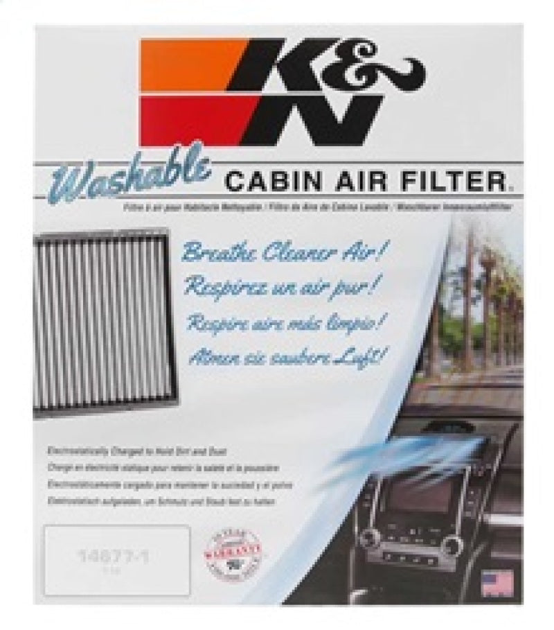 K&N Engineering VF2053 Washable Cabin Air Filter for Ford Mustang 2015-2016 2.3L-L4 F/I