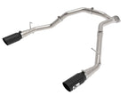 aFe Large Bore-HD 3 in Stainless Steel DPF-Back Exhaust System with Black Tips for Ram 1500 (2020-2021)