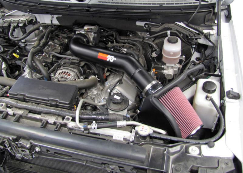 K&N Engineering 77-2579KTK High-Flow Performance Air Intake Kit for Ford F-150 SVT Raptor 6.2L V8