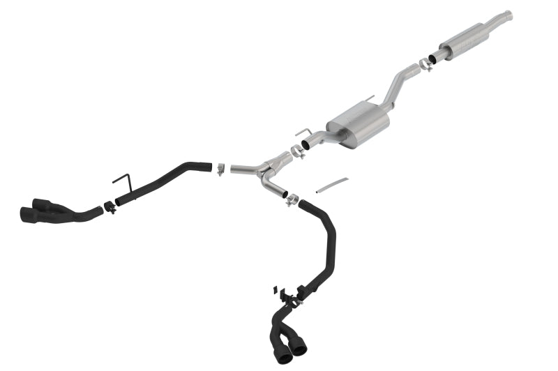 Borla ATAK Cat-Back Exhaust System for Jeep Gladiator 3.6L V6 (2020-2026)