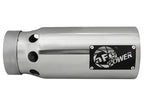 aFe Power SATURN 4S 4-inch Stainless Steel Intercooled Exhaust Tip - Polished 4-inch Inlet x 5-inch Outlet x 12-inch Length