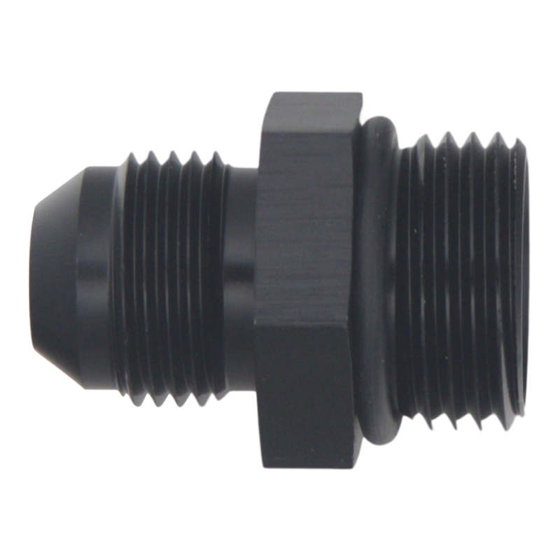 DeatschWerks 10AN ORB Male to 8AN Male Flare Adapter with O-Ring - Anodized Matte Black
