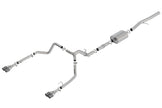 Borla 140776CF ATAK Cat-Back Exhaust System for 2019-2023 Chevrolet Silverado 1500 & GMC Sierra 1500 with 6.2L V8 Engine and Factory Split Rear Exit