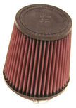K&N Engineering Universal Rubber Round Tapered Air Filter - 4.5 Inch Flange, 5.875 Inch Base, 4.5 Inch Top, 6 Inch Height