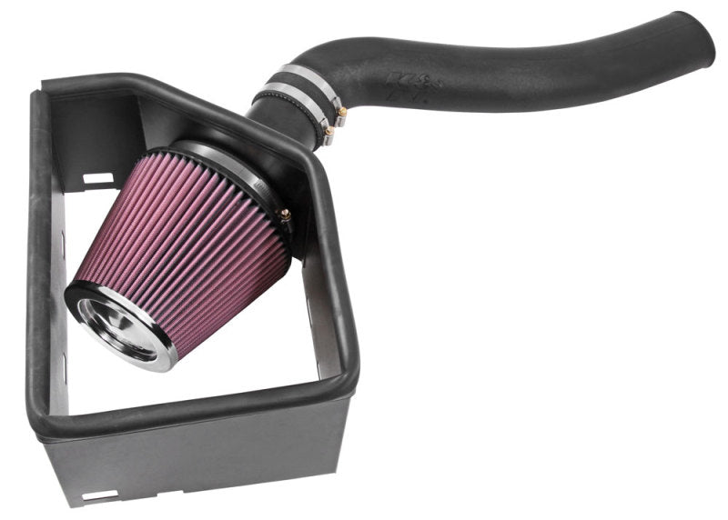 K&N Engineering 57-1571 High-Flow Cold Air Intake Kit for 2014-2015 Ram 1500 with 3.0L V6 Diesel