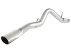 aFe Atlas 5-Inch DPF-Back Aluminized Steel Exhaust System with Polished Tip for GM Silverado 2500 HD Diesel 2011-2014