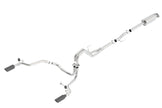 Borla ATAK Cat-Back Exhaust System for 2015-2020 Ford F-150 with 3.5L EcoBoost, Crew and Extended Cab Models, Black Chrome Tips