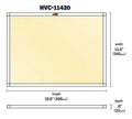 K&N HVAC Filter 14 x 20 x 1 - Reusable High-MERV 11 Pleated Synthetic Air Filter