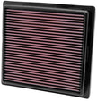 K&N Engineering Part 33-2457 High-Flow Reusable Air Filter for Jeep Grand Cherokee and Dodge Durango