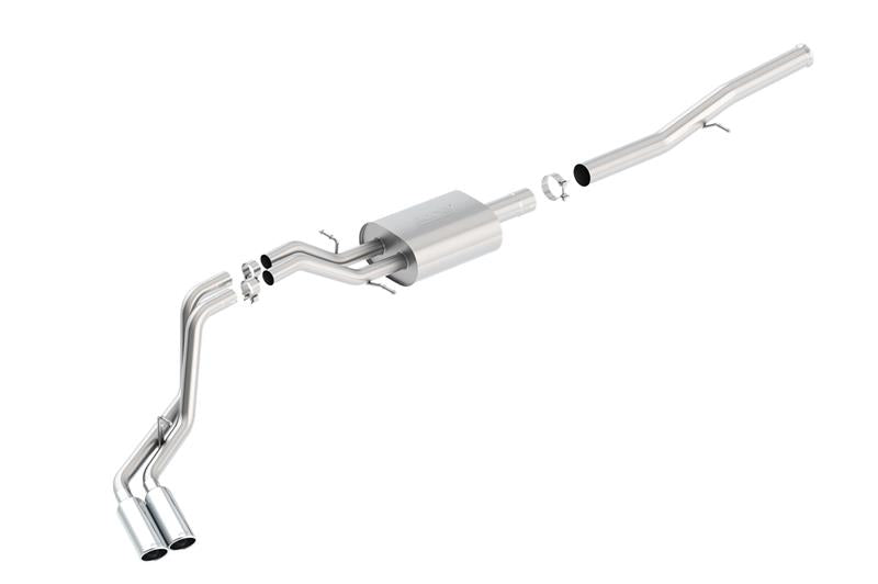 Borla S-Type Dual Rolled Side Exit Cat-Back Exhaust for Chevrolet Silverado 1500 & GMC Sierra 1500 (2014-2018) – Part #140576