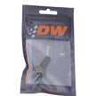 DeatschWerks 6AN ORB Male to 3/8 Inch Male Triple Barb Fitting with O-Ring - Anodized Matte Black