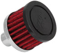 K&N Engineering 62-1030 Steel Base Crankcase Vent Filter with Reusable Synthetic Media