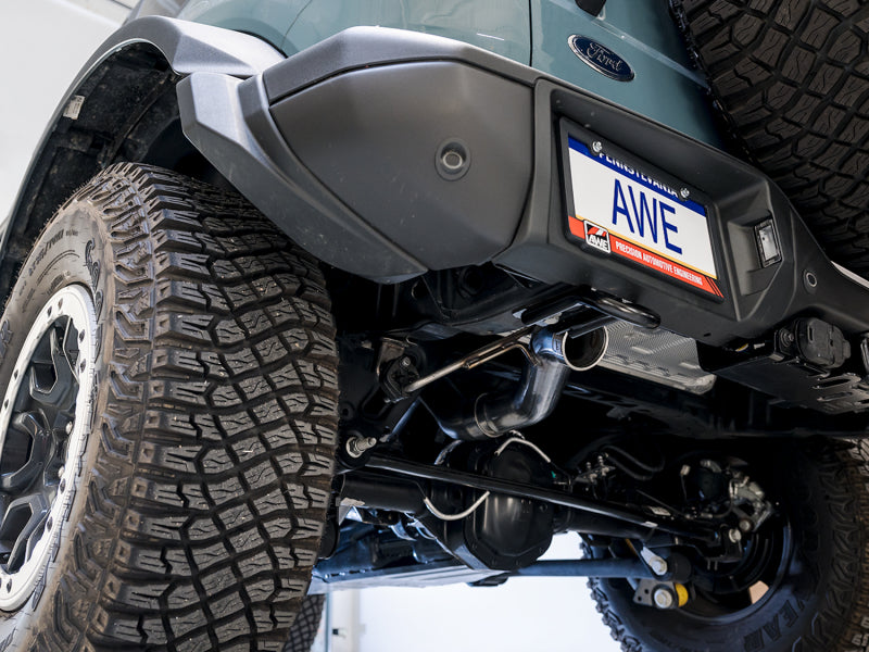 AWE Tuning 0FG Exhaust System for Ford Bronco with BashGuard™ - No Tips
