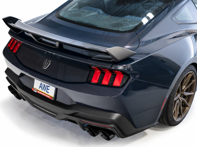 AWE Tuning SwitchPath Cat-Back Exhaust for Ford Mustang Dark Horse S650 with Quad Diamond Black Tips