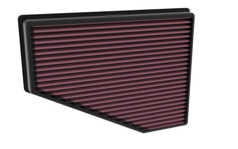 K&N Engineering Part 33-5123 High-Flow Replacement Air Filter for 2021-2022 Jeep Grand Cherokee L with V6 3.6L Engine