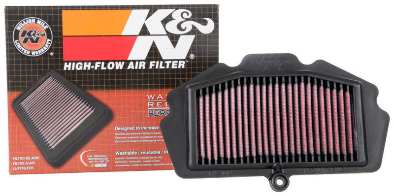 K&N Engineering KA-4018 High-Flow Replacement Air Filter for Kawasaki Ninja 400 and Z400 Models