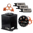 DeatschWerks 5.5L Modular Surge Tank with Three DW400 Fuel Pumps