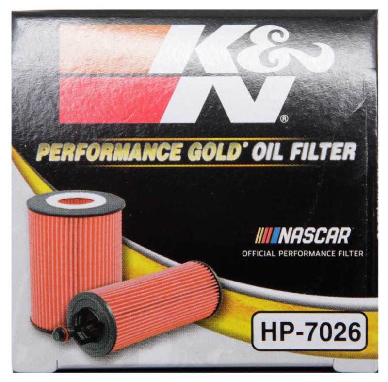 K&N Engineering HP-7026 Performance Oil Filter for 2014-2017 Dodge Durango 3.6L and 2014-2017 Jeep Grand Cherokee 3.6L
