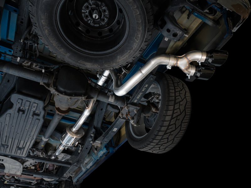 AWE Tuning 3015-33145 Ford F-150 (2021-2025) Dual Side Exit Cat-Back Exhaust with 4.5-Inch Diamond Black Tips