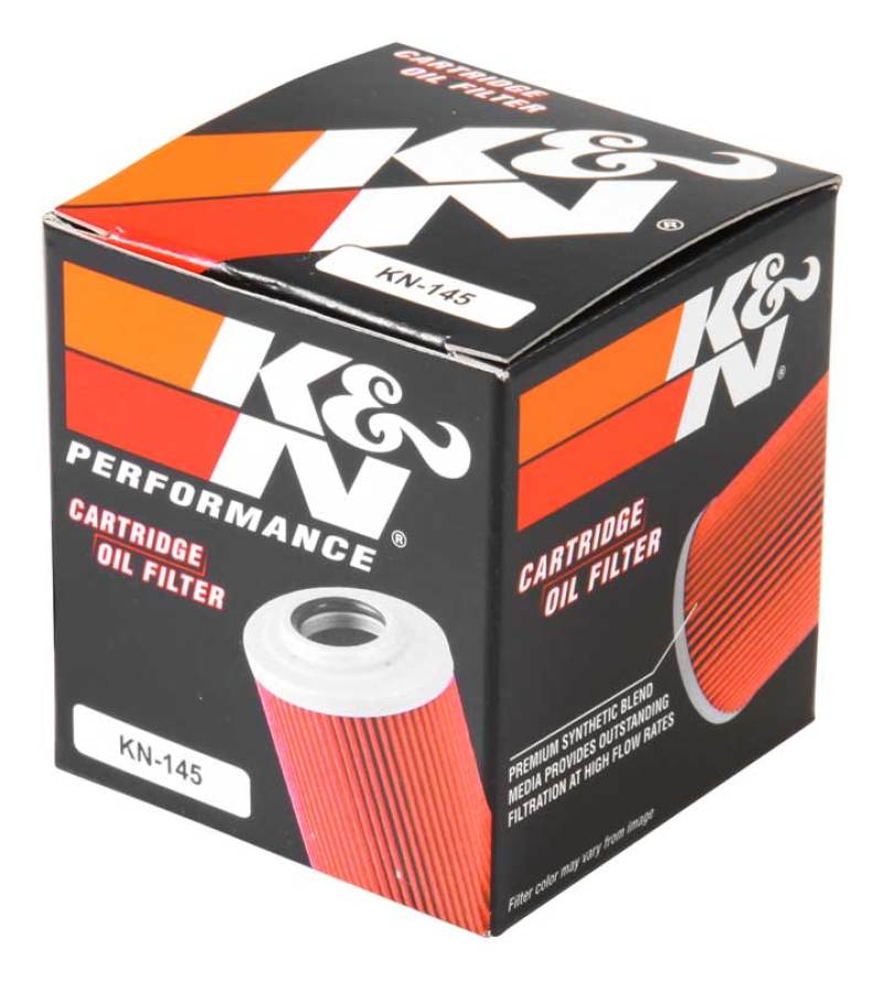K&N Engineering Part KN-145 Powersports Cartridge Oil Filter for Yamaha, Aprilia, MZ, Sachs, and Derbi Bikes