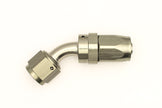 DeatschWerks 8AN Female Swivel 45-Degree Hose End CPE - Titanium Anodized