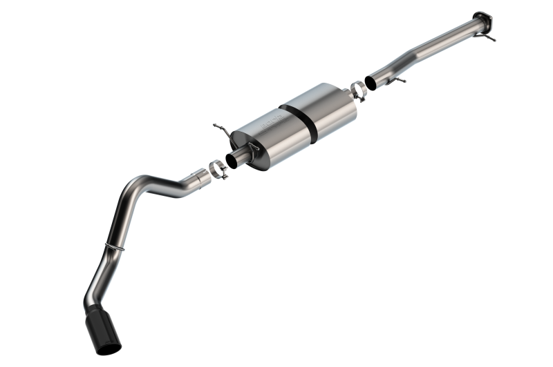 Borla T-304 Stainless Steel S-Type Cat-Back Exhaust System for 2020-2025 Chevrolet Silverado 2500/3500 and GMC Sierra 2500/3500 6.6L V8, Crew Cab with Standard Bed