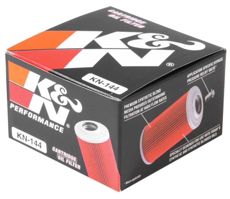 K&N Engineering Part KN-144 Yamaha Powersports Cartridge Oil Filter