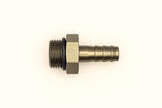 DeatschWerks 8AN ORB Male to 3/8 Inch Male Triple Barb Fitting with O-Ring – Anodized Titanium
