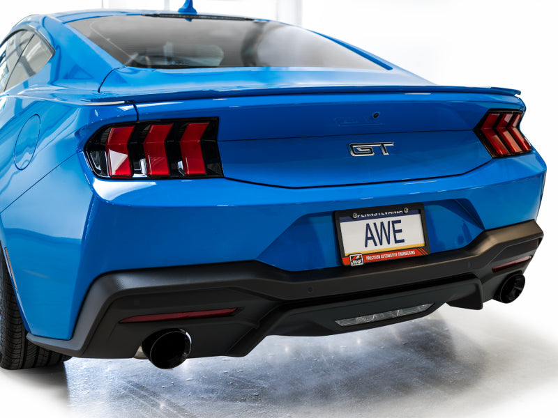 AWE Tuning 2024 Ford Mustang GT S650 Touring Catback Exhaust with Dual Diamond Black Tips