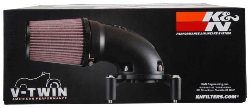 K&N Engineering 57-1137S High-Flow Air Intake System for Harley-Davidson Softail and Touring Models