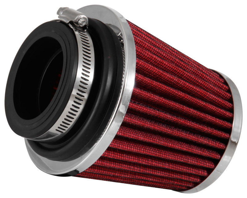 K&N Engineering Universal Chrome Air Filter with Adjustable Flange - Part RG-1003RD-L
