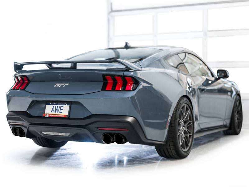 AWE Tuning SwitchPath™ Cat Back Exhaust for 2024-2026 Ford Mustang GT Fastback with Quad Diamond Black Tips