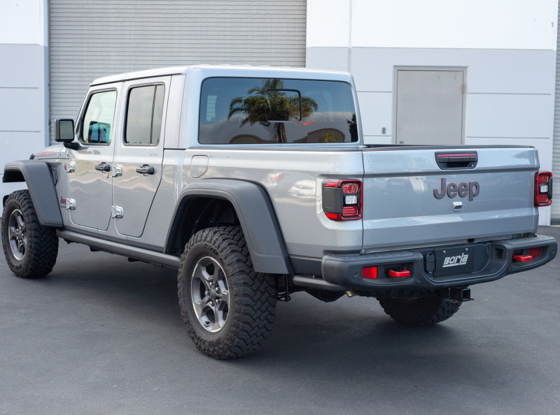 Borla ATAK Cat-Back Exhaust System for 2020-2026 Jeep Gladiator 3.6L V6 with 2.75-inch High Clearance Climber Design