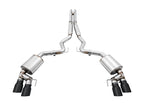 AWE Tuning Touring Edition Cat-Back Exhaust for 2018-2023 Ford Mustang GT - Quad Diamond Black Tips