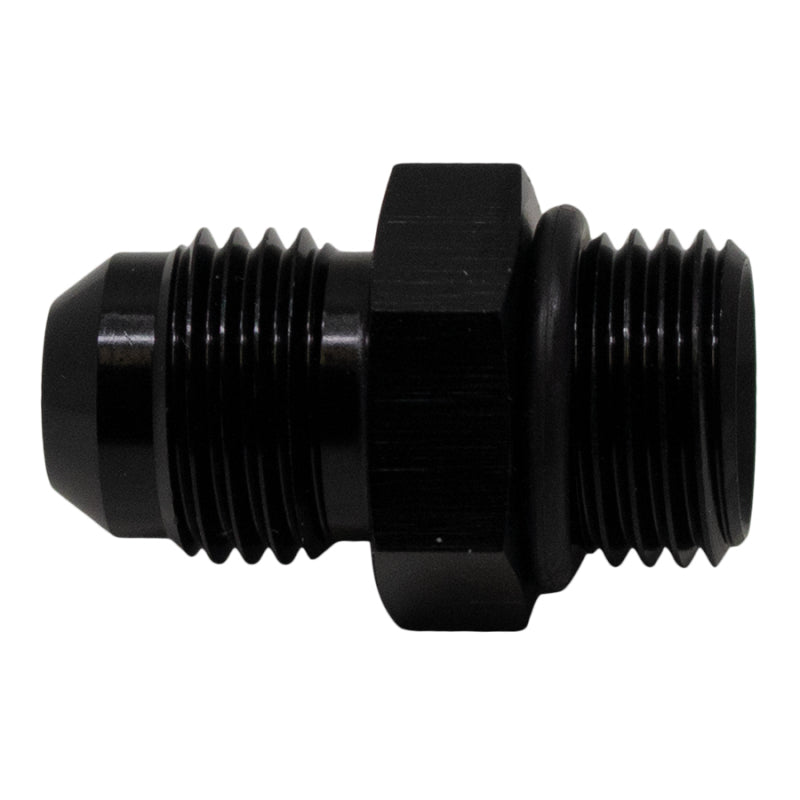 DeatschWerks 6AN ORB Male to 6AN Male Flare Adapter with O-Ring - Matte Black