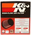 K&N Engineering Universal Inverted Top Air Filter - 3 inch Flange, 6 inch Base, 5 1/4 inch Top, 5 inch Height, Polished Finish