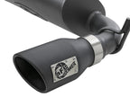 aFe Rebel Series 2.5 inch 409 Stainless Steel Cat-Back Exhaust System with Black Tips for Jeep Wrangler (2007-2018) V6 3.6L / 3.8L