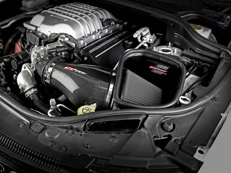 aFe Track Series Carbon Fiber Pro Dry S Air Intake System for 2018 Jeep Grand Cherokee Trackhawk (V8-6.2L Supercharged)