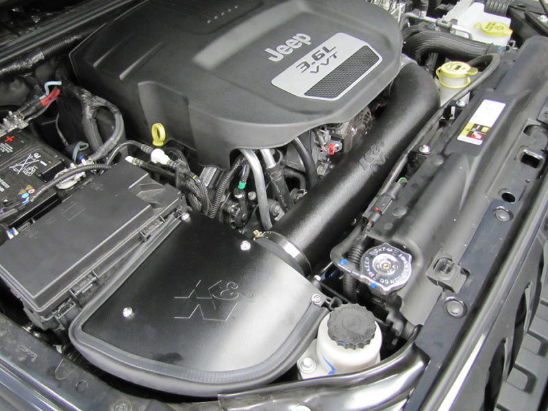 K&N Engineering 63-1566 AirCharger Performance Intake Kit for 2012-2013 Jeep Wrangler 3.6L V6